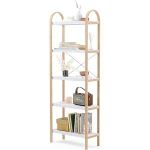 Umbra Bellwood Over-The-Toilet Shelf for Bathroom or Powder Room, White/Natural(White/Natural)