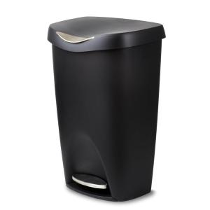 Umbra Brim Step On Trash Can(Black)
