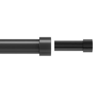 Umbra Cappa Curtain Rod Set, Includes Brackets & Hardware, 66 to 180-Inches, Black