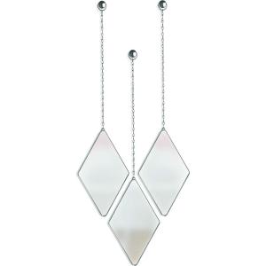 Umbra Dima Mirrors, Set of 3, Trio of Decorative Mirrors(Titanium)