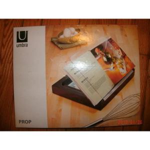 Umbra Prop Wood and Acrylic Cookbook Stand