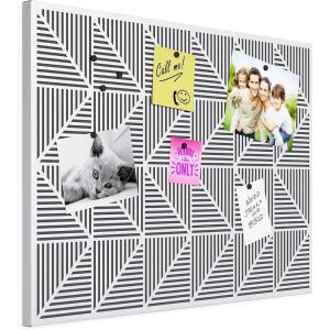 Umbra Trigon, Wall Mounted Bulletin Board, Magnetic Board, and Message Board, White(White)