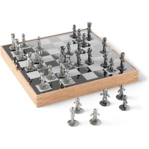 Umbra Wobble Chess Set, Walnut(Buddy)