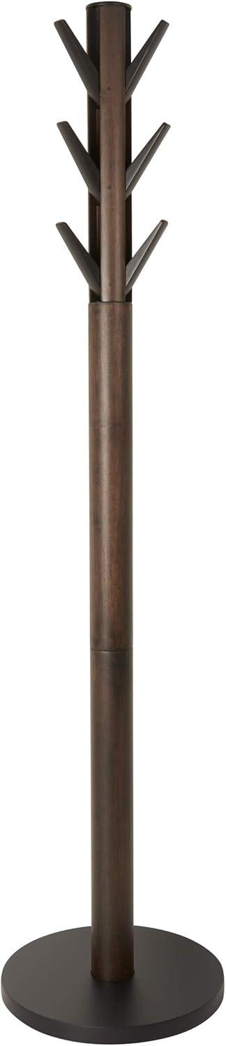 image:imageUmbra Flapper Coat Rack Clothing Hanger Umbrella Holder and Hat Organizer Great for Entryway BlackWalnut 320361048BlackWalnut