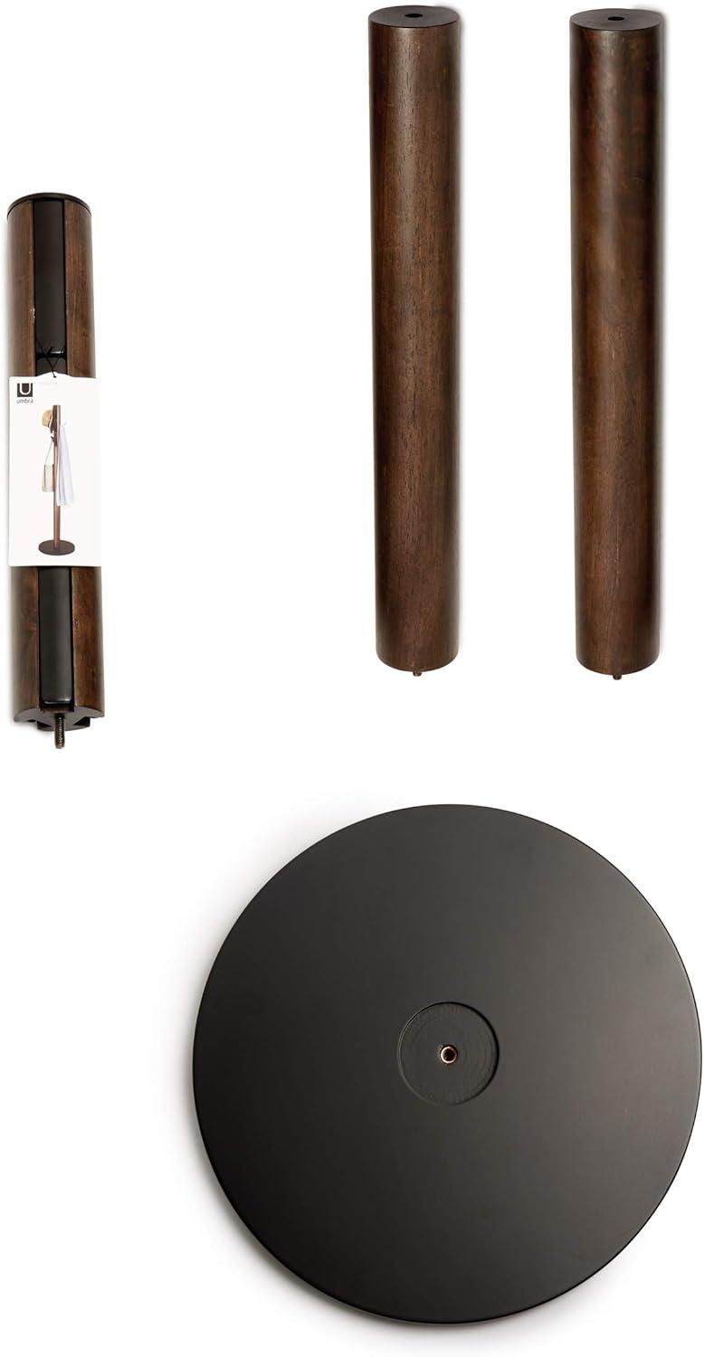 image:imageUmbra Flapper Coat Rack Clothing Hanger Umbrella Holder and Hat Organizer Great for Entryway BlackWalnut 320361048BlackWalnut