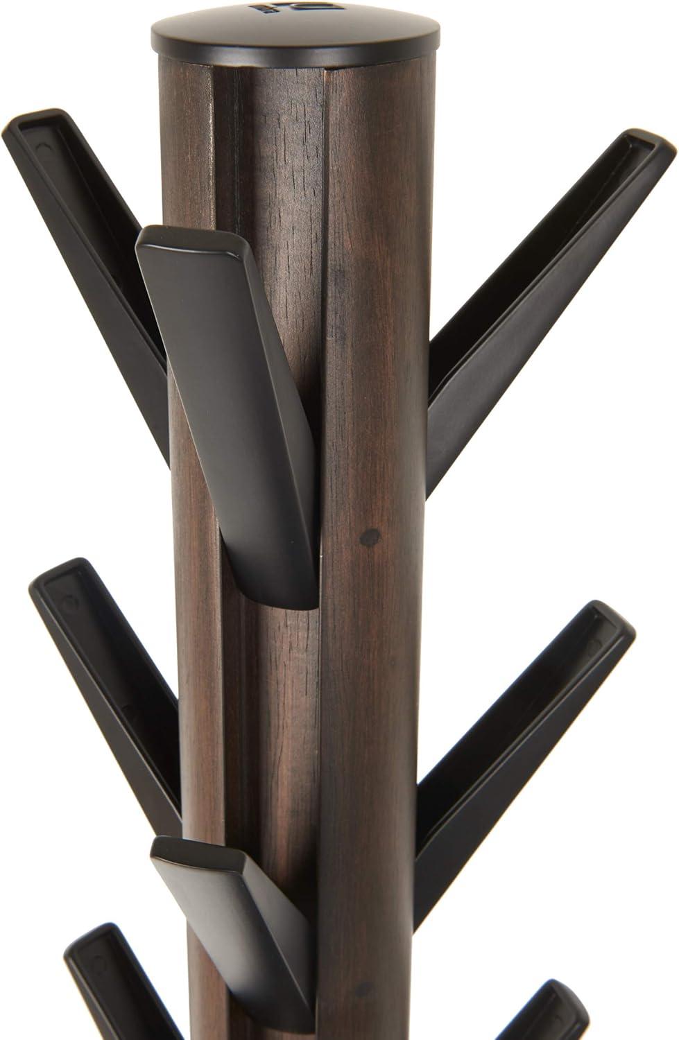 image:imageUmbra Flapper Coat Rack Clothing Hanger Umbrella Holder and Hat Organizer Great for Entryway BlackWalnut 320361048BlackWalnut