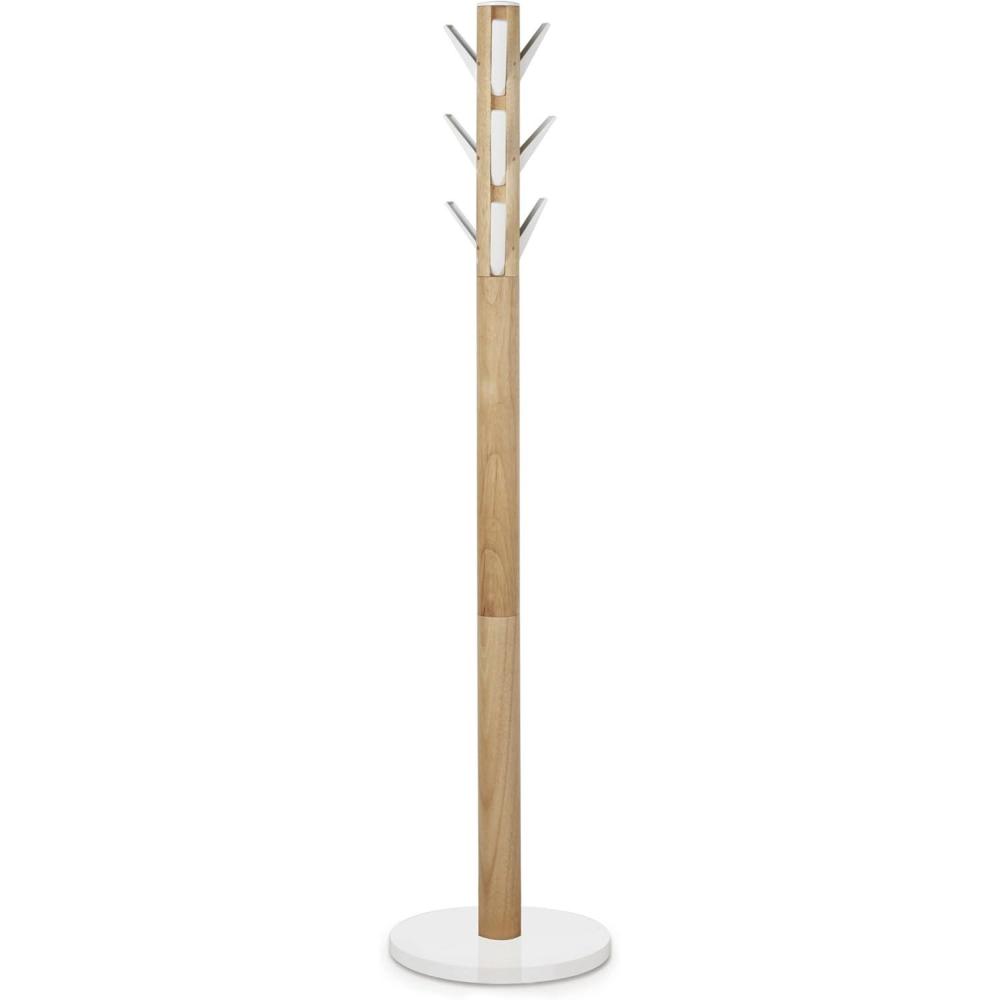 image:imageUmbra Flapper Coat Rack Clothing Hanger Umbrella Holder and Hat Organizer Great for Entryway BlackWalnut 320361048WhiteNatural