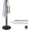 Umbra Flapper Coat Rack, Clothing Hanger, Umbrella Holder, and Hat Organizer, Great for Entryway, Black/Walnut (320361-048)(Black/Walnut)