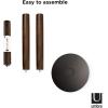 Umbra Flapper Coat Rack, Clothing Hanger, Umbrella Holder, and Hat Organizer, Great for Entryway, Black/Walnut (320361-048)(Black/Walnut)