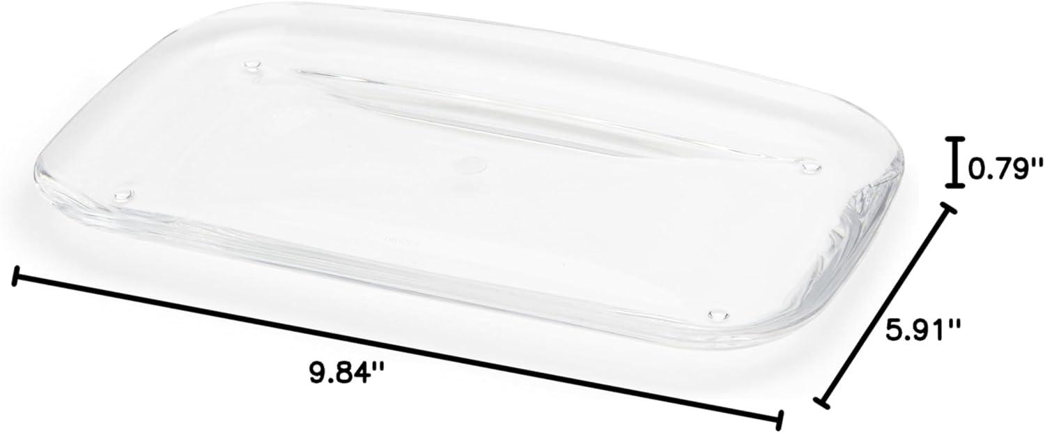 image:imageUmbra Droplet Tray Jewelry DisplayHolder Bathroom AccessoryAmenity Holder Clear Acrylic Looks Like Glass98 x 59 x 08 Pack of 3