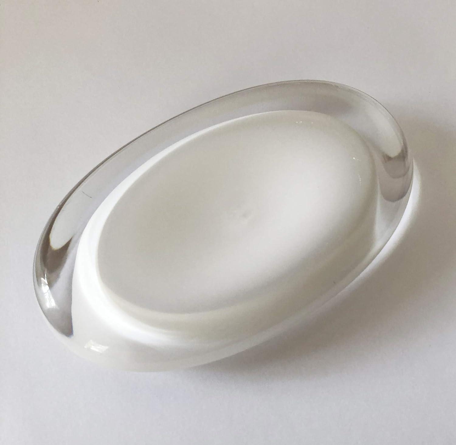 image:imageUmbra Gloss Soap Dish Clear with WhiteWhite