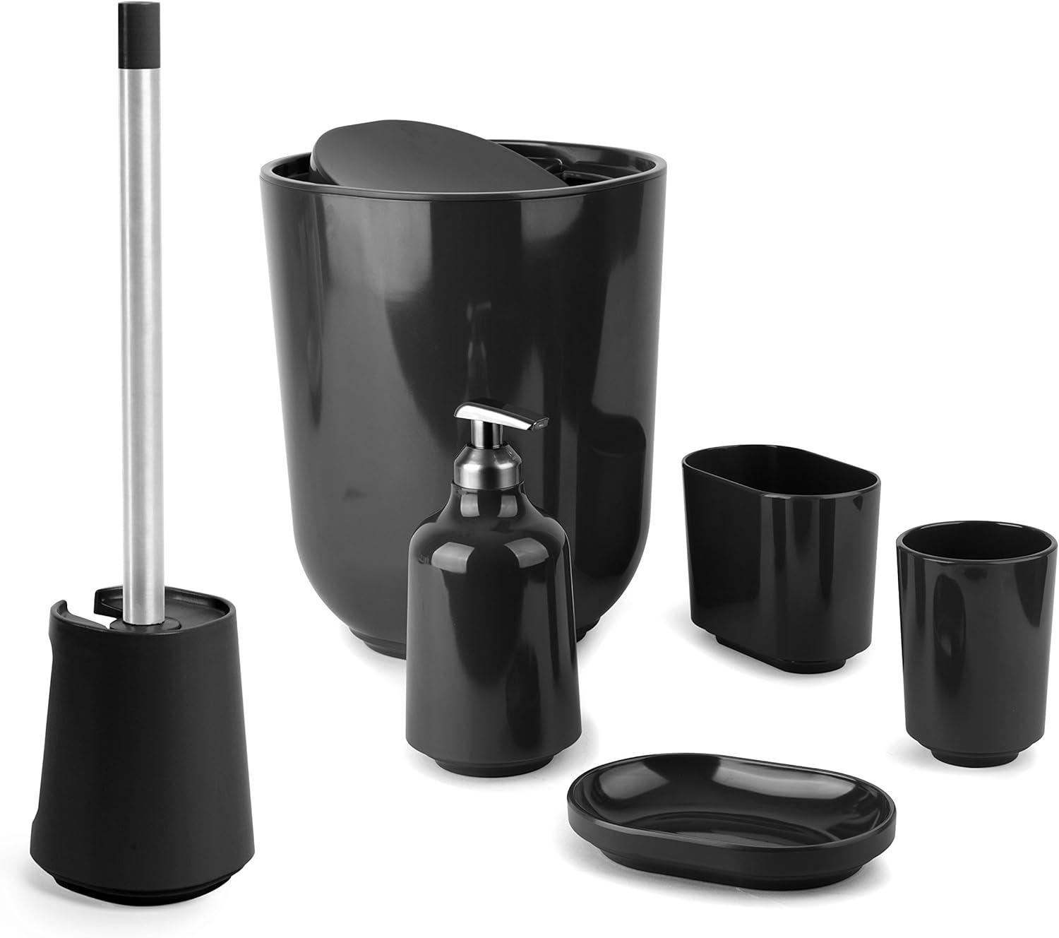 image:imageUmbra Step SwingTop Waste Can BlackBlack