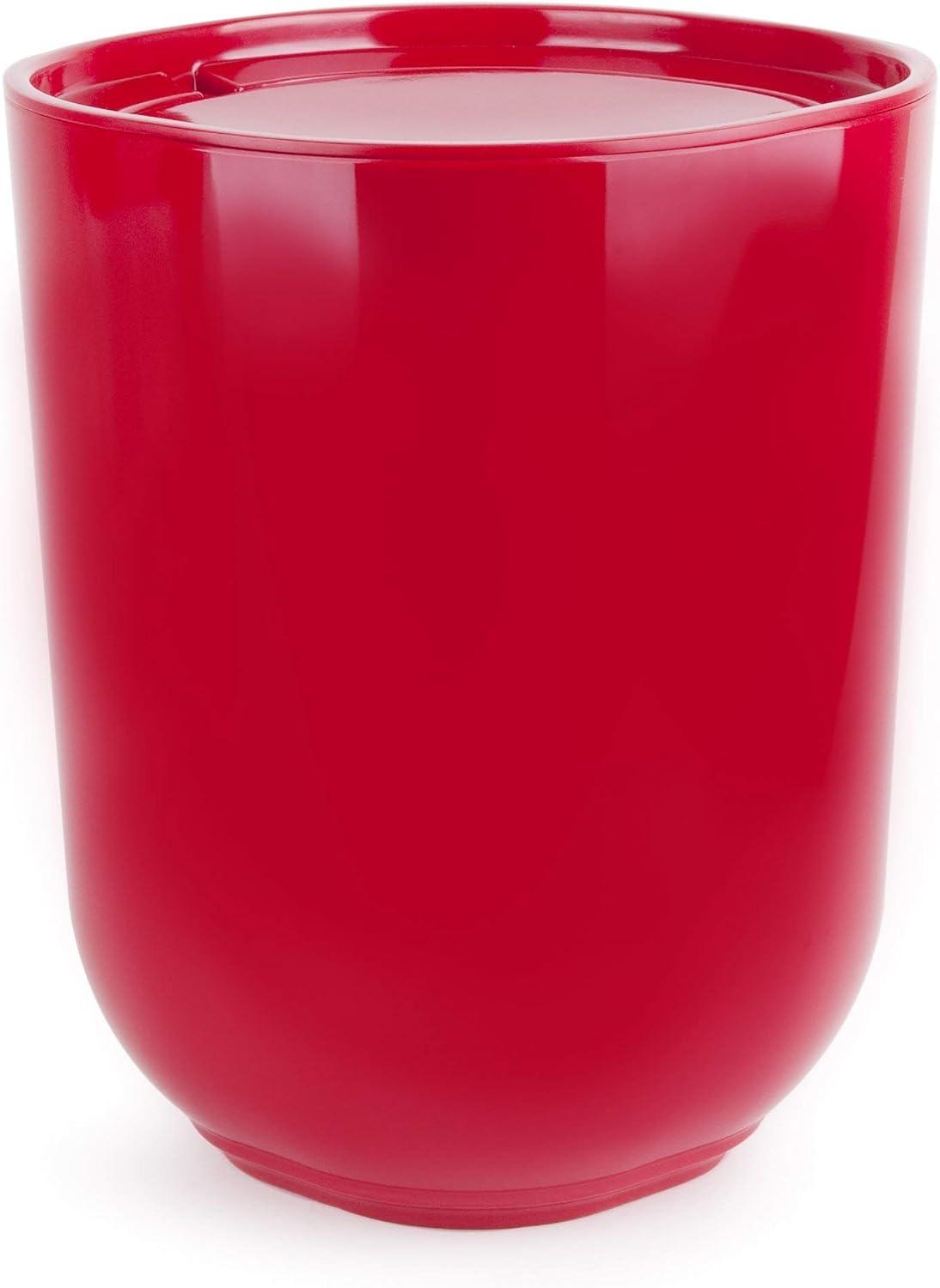 image:imageUmbra Step SwingTop Waste Can BlackRed