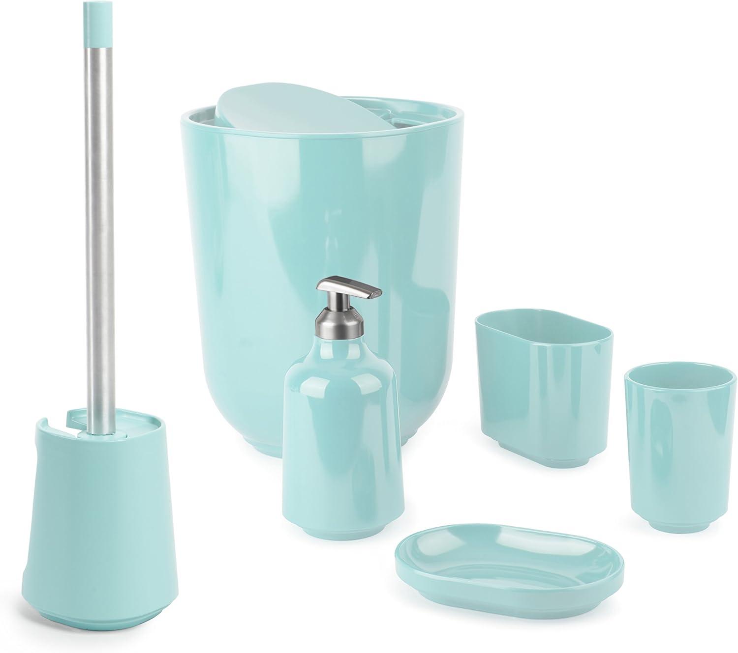 image:imageUmbra Step SwingTop Waste Can BlackSurf Blue