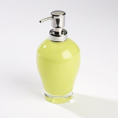 image:imageUmbra Gloss Soap Pump Clear with WhiteLime Green