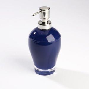 Umbra Gloss Soap Pump, Clear with White(Cobalt Blue)