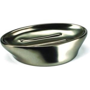 Umbra Rain Soap Dish, Glazed Pewter(Glazed Pewter)