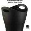 Umbra Garbino Trash Can 2.25-Gallon (8.5L) Capacity, Black(Black)