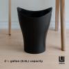 Umbra Garbino Trash Can 2.25-Gallon (8.5L) Capacity, Black(Black)