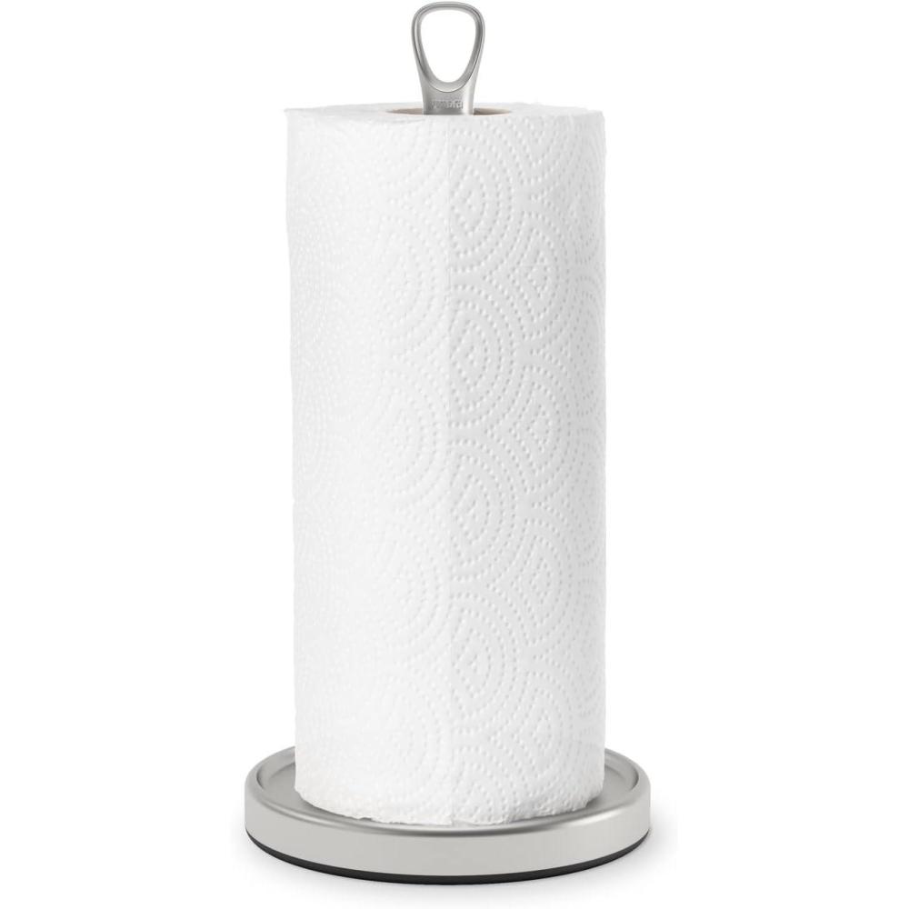 image:imageRibbon Paper Towel Holder BlackBlackNickelGrey