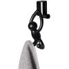 Umbra Buddy Space-Saving Over The Cabinet Storage Hooks, Kitchen and Bathroom Organizer(Black)