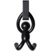 Umbra Buddy Space-Saving Over The Cabinet Storage Hooks, Kitchen and Bathroom Organizer(Black)