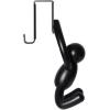 Umbra Buddy Space-Saving Over The Cabinet Storage Hooks, Kitchen and Bathroom Organizer(Black)