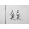 Umbra Buddy Space-Saving Over The Cabinet Storage Hooks, Kitchen and Bathroom Organizer(Gray)