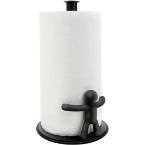 Umbra Buddy Paper Towel Holder Stand for Kitchen Countertop, Black(Black)