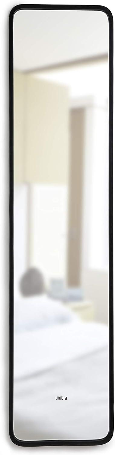 image:imageUmbra Hub Mirror with Rubber Frame Modern Style for Bedroom Bathroom Entryway and More Black62L x 145W
