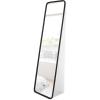 Umbra Hub Mirror with Rubber Frame, Modern Style for Bedroom, Bathroom, Entryway and More, Black(62″L x 14.5″W)