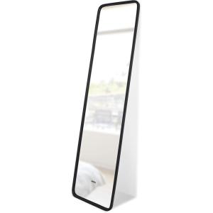 Umbra Hub Mirror with Rubber Frame, Modern Style for Bedroom, Bathroom, Entryway and More, Black(62″L x 14.5″W)