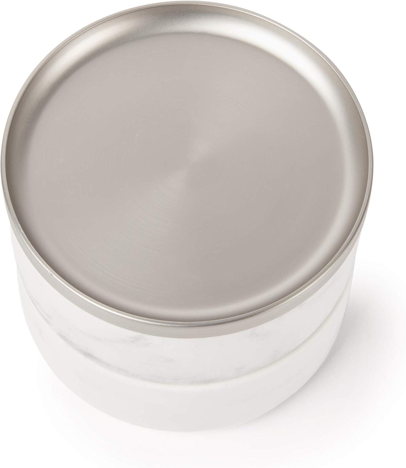image:imageUmbra 299470491 Tesora Jewelry Box TwoTier Resin Storage Container with Removable Lid MarbleNickel