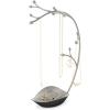 Umbra Orchid Jewelry Hanging Tree Stand – Multi-Functional Necklace Metal Holder Display Organizer Rack With a Ring Dish Tray – Great For Organization – Can Be Used As Decor, Dining Room Centerpiece(Gun Metal)