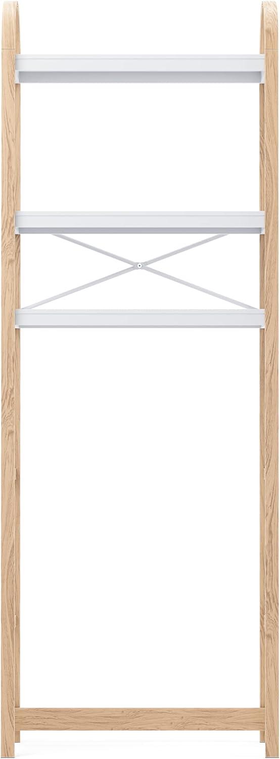 image:imageUmbra Bellwood ThreeTier Shelf Book Case Display with 3 Shelves WhiteNaturalWhiteNatural