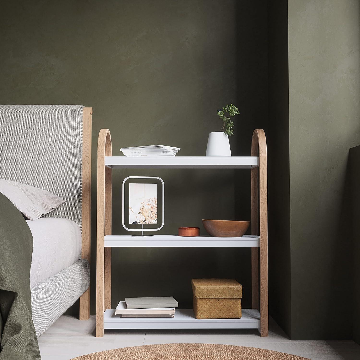 image:imageUmbra Bellwood ThreeTier Shelf Book Case Display with 3 Shelves WhiteNaturalWhiteNatural
