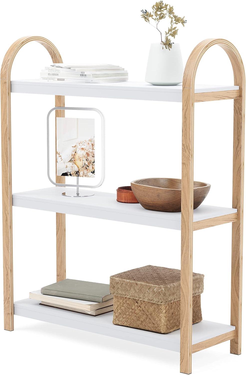 image:imageUmbra Bellwood ThreeTier Shelf Book Case Display with 3 Shelves WhiteNaturalWhiteNatural