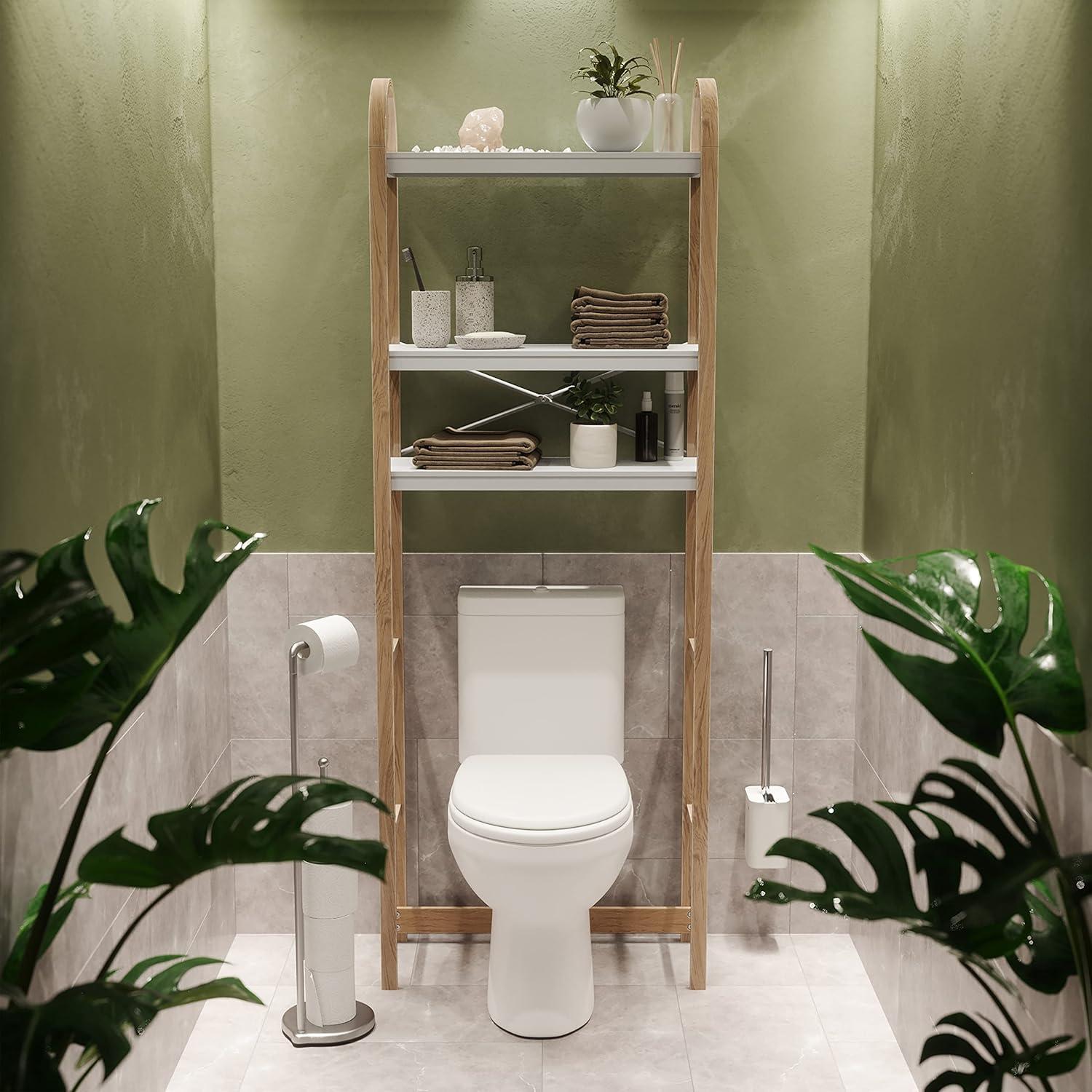 image:imageUmbra Bellwood ThreeTier Shelf Book Case Display with 3 Shelves WhiteNaturalWhiteNatural