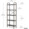 Umbra Bellwood Three-Tier Shelf Book Case Display with 3 Shelves, White/Natural(Black/Walnut)