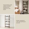 Umbra Bellwood Three-Tier Shelf Book Case Display with 3 Shelves, White/Natural(Black/Walnut)