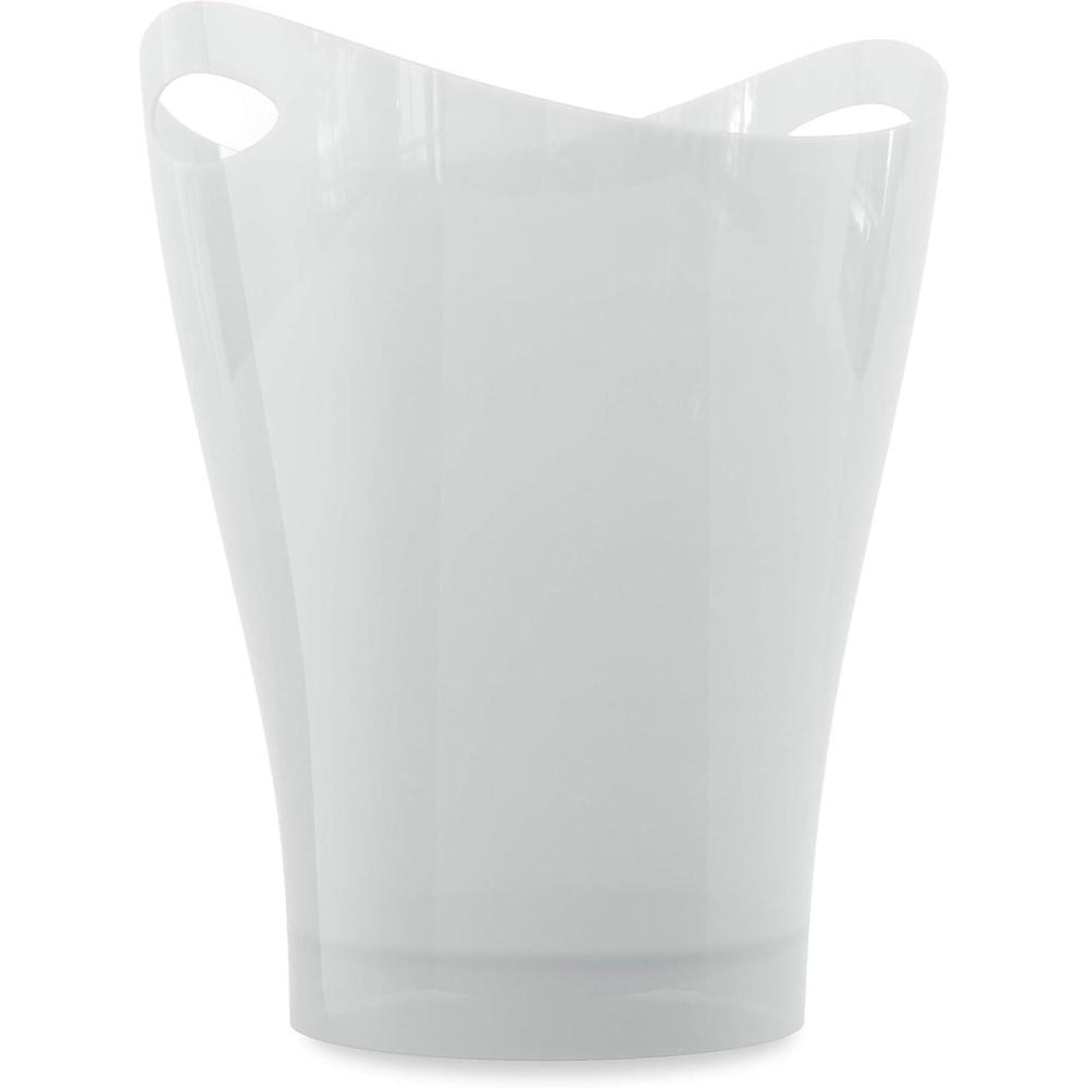 image:imageUmbra 082857661 Garbino Small TrashWaste Can  Polypropylene  Metallic White