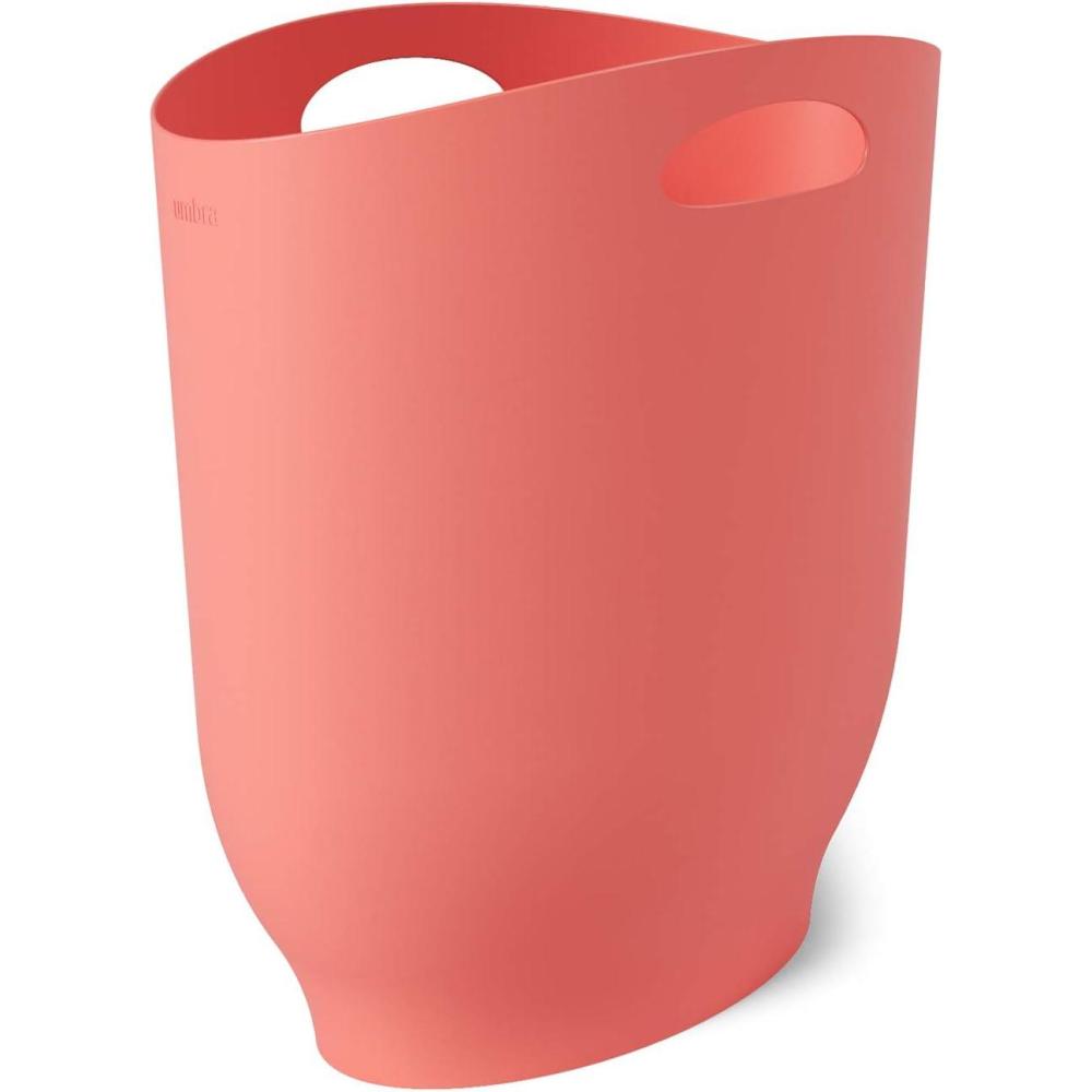 image:imageUmbra Harlo 24 Gallon White Sleek amp Stylish Bathroom Trash Can Small Garbage Bin Wastebasket for Narrow Spaces at Home or Office 212 Gallon Capacity 231012181660Coral