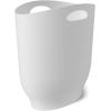 Umbra Harlo, 2.4 Gallon, White Sleek & Stylish Bathroom Trash Can, Small Garbage Bin Wastebasket for Narrow Spaces at Home or Office, 2-1/2 Gallon Capacity, 2.3-1012181-660(White)