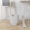 Umbra Harlo, 2.4 Gallon, White Sleek & Stylish Bathroom Trash Can, Small Garbage Bin Wastebasket for Narrow Spaces at Home or Office, 2-1/2 Gallon Capacity, 2.3-1012181-660(White)
