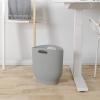 Umbra Harlo, 2.4 Gallon, White Sleek & Stylish Bathroom Trash Can, Small Garbage Bin Wastebasket for Narrow Spaces at Home or Office, 2-1/2 Gallon Capacity, 2.3-1012181-660(Gray)