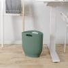 Umbra Harlo, 2.4 Gallon, White Sleek & Stylish Bathroom Trash Can, Small Garbage Bin Wastebasket for Narrow Spaces at Home or Office, 2-1/2 Gallon Capacity, 2.3-1012181-660(Spruce)
