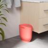 Umbra Harlo, 2.4 Gallon, White Sleek & Stylish Bathroom Trash Can, Small Garbage Bin Wastebasket for Narrow Spaces at Home or Office, 2-1/2 Gallon Capacity, 2.3-1012181-660(Coral)