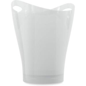Umbra 082857-661 Garbino Small Trash/Waste Can – Polypropylene – Metallic White