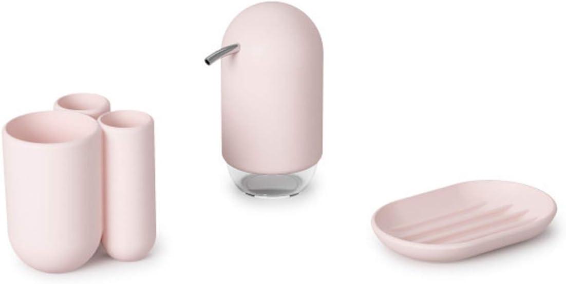 image:imageUmbra Touch Toilet Brush with Open Back Hideaway Holder BlackBlush Pink