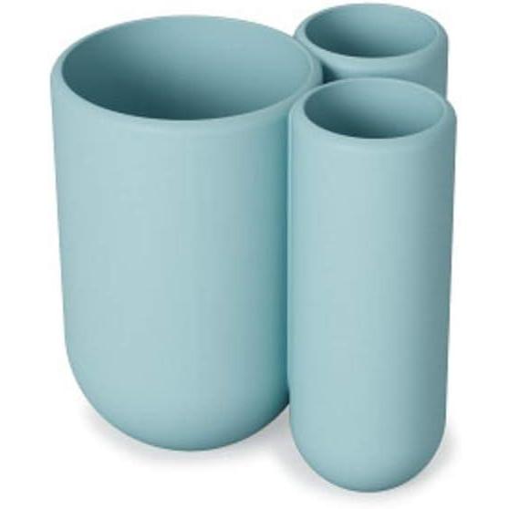 image:imageUmbra Touch Toilet Brush with Open Back Hideaway Holder BlackOcean Blue